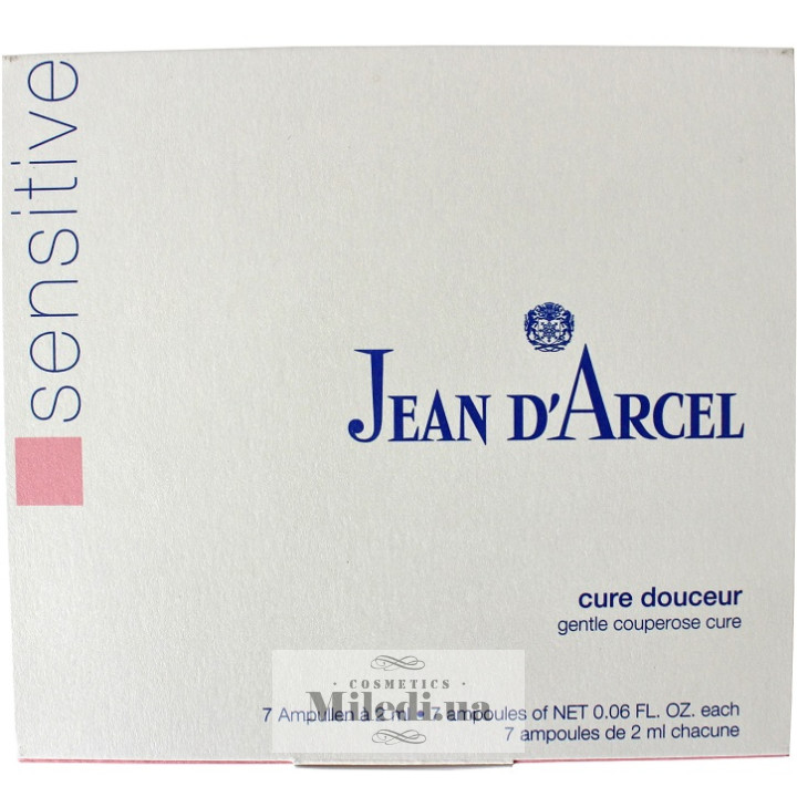 Концентрат Jean d`Arcel Sensitive для чутливої і куперозної шкіри, 7x2ml