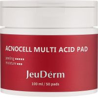 Мультикислотные пилинг-пэды для проблемной кожи JeuDerm AcnoCell Multi-Acid Pad 50 шт