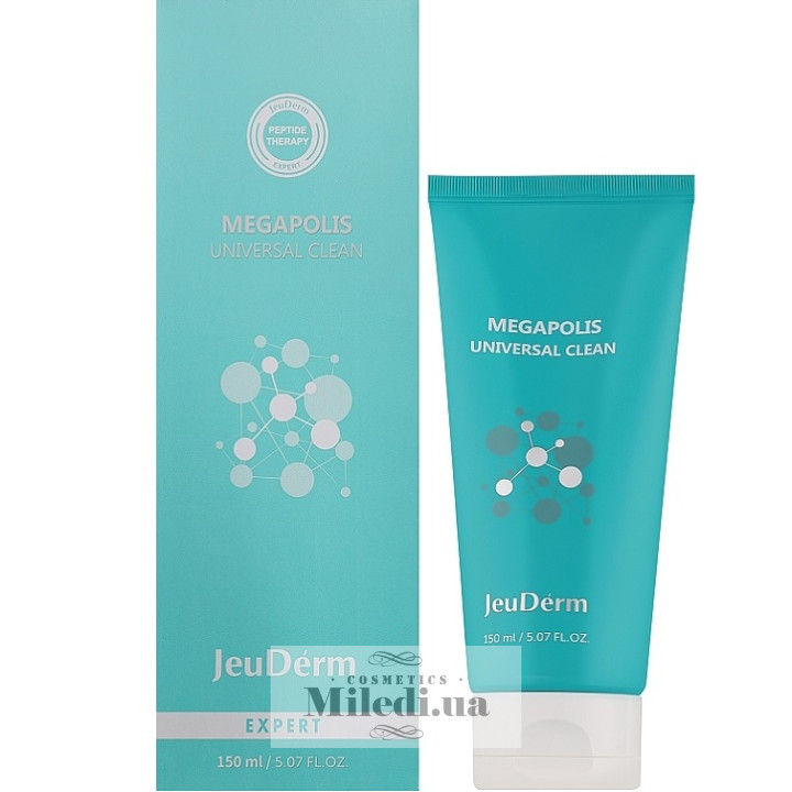 Універсальна очищаюча пінка JeuDerm Megapolis, 150 мл