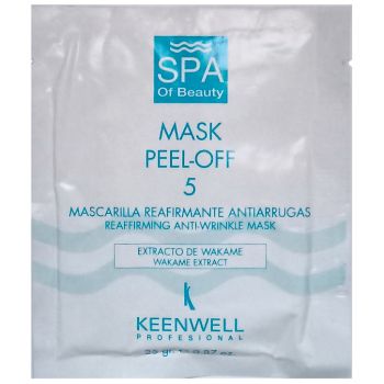Альгінатна СПА-маска №5 відновлююча від зморшок Keenwell Mask Peel-off-5 Reaffirming Anti-Wrinkle Mask Wakame Extract 25 г