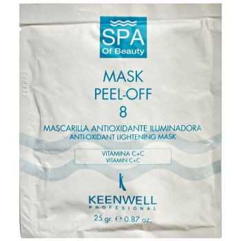 Альгинатная СПА-маска №8 антиоксидантная депигментирующая Keenwell Mask Peel-off-8 Anti-Oxidant Lightening Mask 25 г