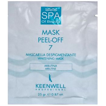 Альгинатная СПА-маска №7 депигментирующая с арбутином Keenwell Mask Peel-off-7 Whitening Mask Arbutine 25 г