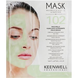 Альгинатная маска №102 очищающая для жирной кожи Keenwell Alginate Mask Astringent Purifying Mask (шт)