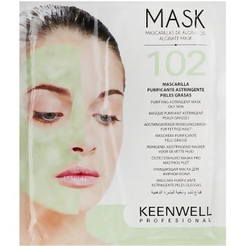 Альгинатная маска №102 очищающая для жирной кожи Keenwell Alginate Mask Astringent Purifying Mask (шт)