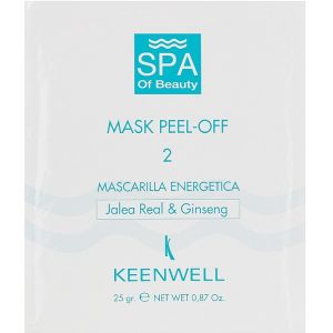 Альгинатная СПА-маска №2 энергетическая антистрессовая Keenwell Mask Peel-off-2 Energizing Royal Jelly& Ginseng Mask 25 г