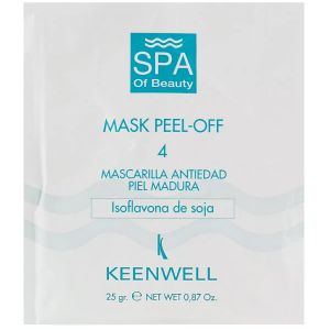 Альгінатна СПА-маска №4 омолоджуюча Keenwell Mask Peel-off-4 Anti-Age Mask Soy Isoflavones 25 г