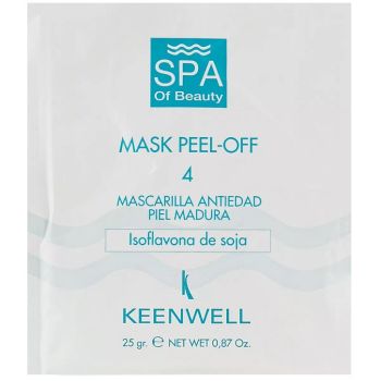 Альгинатная СПА-маска №4 омолаживающая Keenwell Mask Peel-off-4 Anti-Age Mask Soy Isoflavones 25 г