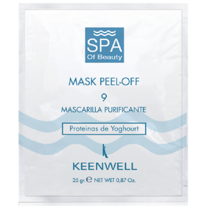Альгинатная СПА-маска №9 очищающая Keenwell Mask Peel-off-9 Purifying Mask Yoghourt Proteins 25 г