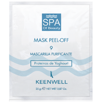 Альгінатна СПА-маска №9 очищувальна Keenwell Mask Peel-off-9 Purifying Mask Yoghourt Proteins 25 г