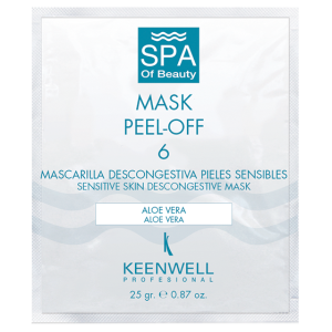 Альгинатная маска Для чувствительной кожи №6 Keenwell Mask Peel-off-6 Sensitive Skin Descongestive Mask Activ Aloe