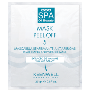 Альгинатная маска Восстанавливающая против морщин Keenwell Mask Peel-off-5 Reaffirming Anti-Wrinkle Mask Wakame Extract 25gr