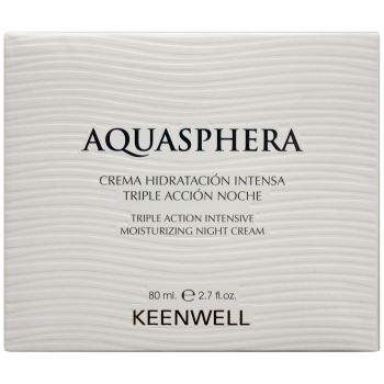 Нічний інтенсивно зволожуючий крем Keenwell Aquasphera Intense Moisturizing Triple Action Night Cream 80 мл