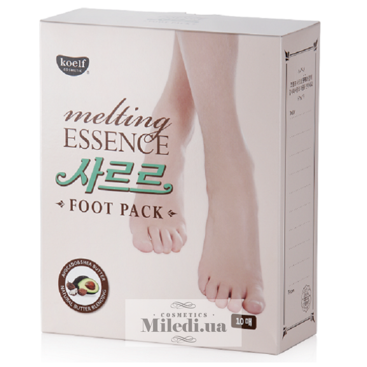 Смягчающая маска-носочки Koelf для загрубевшей кожи стоп, 10 шт