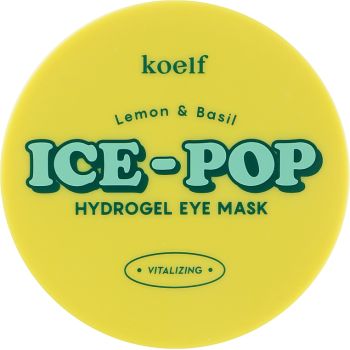 Гидрогелевые патчи для глаз с лимоном и базиликом Koelf Lemon & Basil Ice-Pop Hydrogel Eye Mask