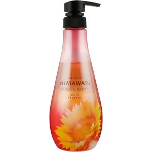 Шампунь для блеска поврежденных волос, 500мл - Kracie Dear Beaute Himawari Gloss & Repair Oil-in Shampoo