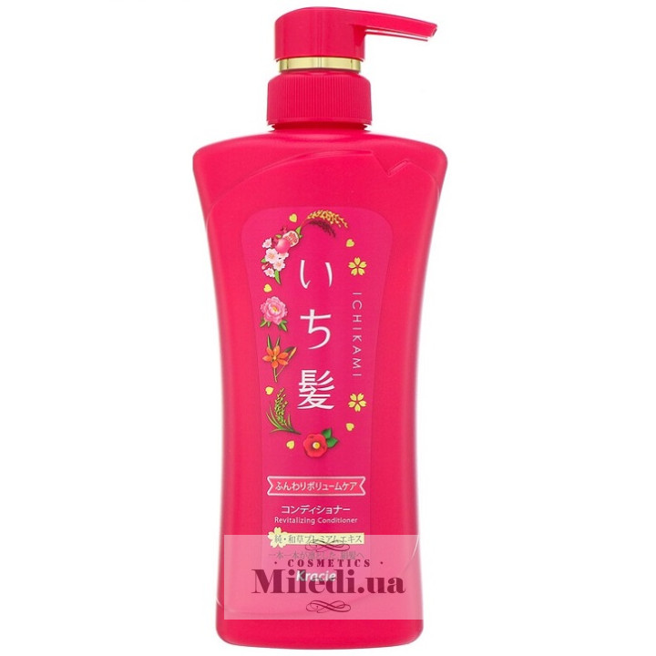 Бальзам Kracie Ichikami для придания объема с ароматом граната, 480 мл