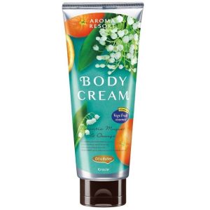 Питательный крем с ароматом ландыша и апельсина Kracie Aroma Resort Body Cream Lucentia Muguet & Orange 170 мл