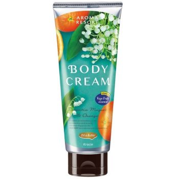 Питательный крем с ароматом ландыша и апельсина Kracie Aroma Resort Body Cream Lucentia Muguet & Orange 170 мл