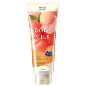 Молочко для тіла з ароматом персику Kracie Aroma Resort Body Milk Happy Sweet Peach 200 мл