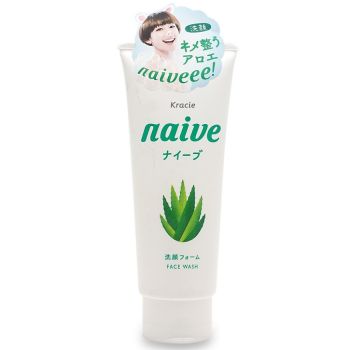 Пенка для умывания с экстрактом алоэ Kracie Naive Facial Cleansing Foam Aloe 130 мл