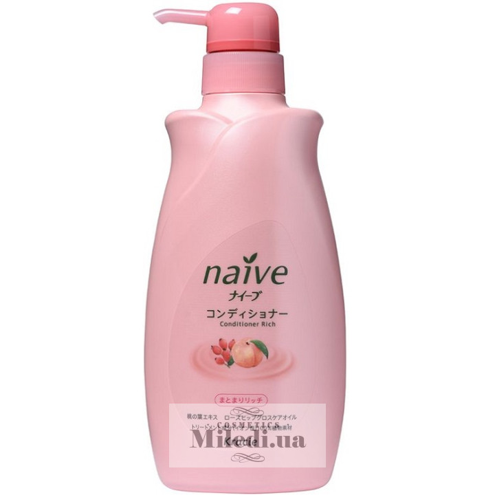 Бальзам-ополаскиватель для сухих волос Kracie Naive Conditioner Rich, 550 мл