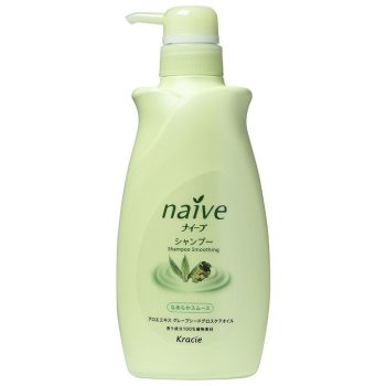 Шампунь с алоэ и маслом виноградных косточек Kracie Naive Shampoo Smoothing 550 мл