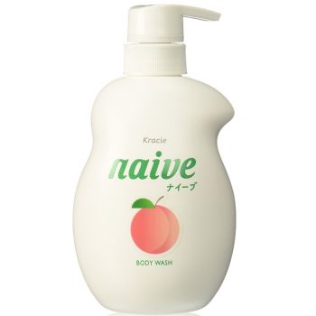 Жидкое мыло для тела с экстрактом персика Kracie Naive Body Wash Peach 530 мл