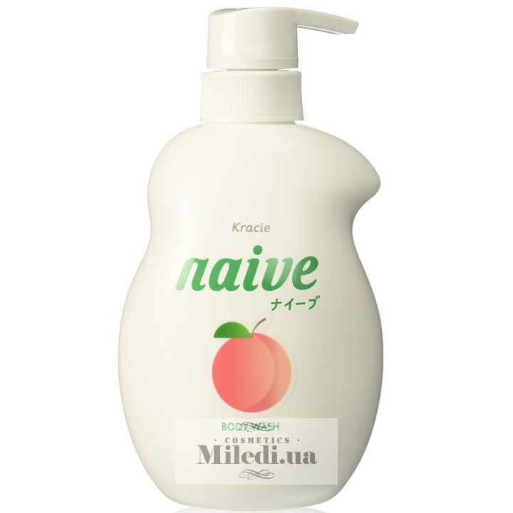 Жидкое мыло Kracie Naive с экстрактом персика, 350 мл
