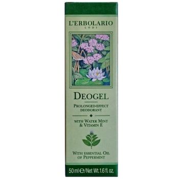 Дезодорант гель с водяной мятой и витамином Е L`Erbolario Deogel alla Menta Acquatica & alla Vitamina E 50 мл