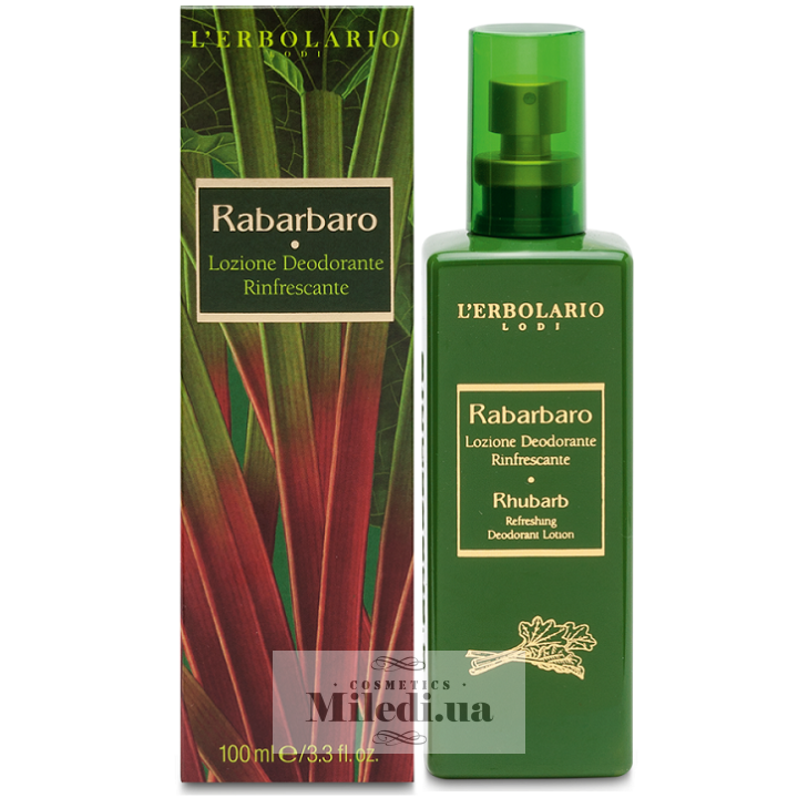 Дезодорант-лосьон L'Erbolario Ревень, 100 мл
