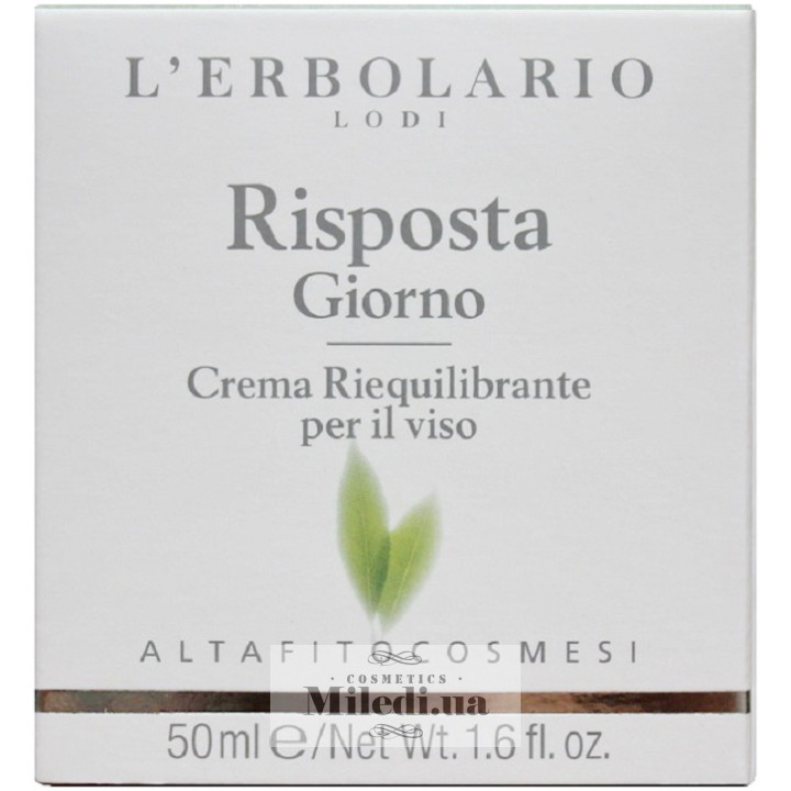 Дневной интенсивный крем L`Erbolario Risposta для лица, 50 мл