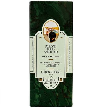 М'ятний гель для гоління Свіжість L'Erbolario Gelatina alla Menta 150 мл