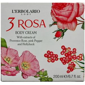 Ароматизированный крем для тела Три Розы L'Erbolario Crema Corpo 3 Rosa 200 мл