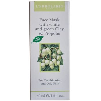 Маска для обличчя з глиною і прополісом L`Erbolario Maschera viso all`Argilla e alla Propoli 50 мл
