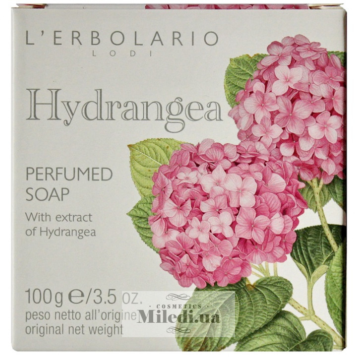 Мило L`Erbolario Гортензія ароматне натуральне, 100 г
