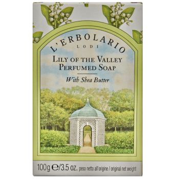 Ароматне натуральне мило Конвалія L`Erbolario Sapone al Profumo di Mughetto 100 г