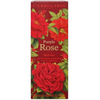 Гель для душу Піна для ванни Пурпурна троянда L'Erbolario Peonie Bagnoschiuma 250 мл