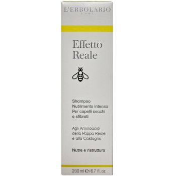 Шампунь для сухих поврежденных волос Интенсивное питание L'Erbolario Effetto Reale Shampoo Nutrimento Intenso 200 мл