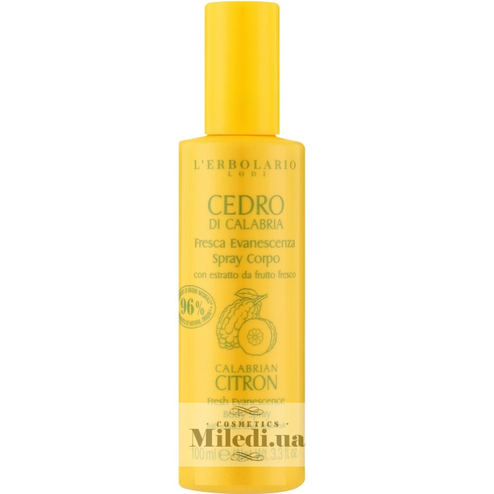 Спрей для тела L`Erbolario Калабрийский цитрон Cedro di Calabria, 100 мл