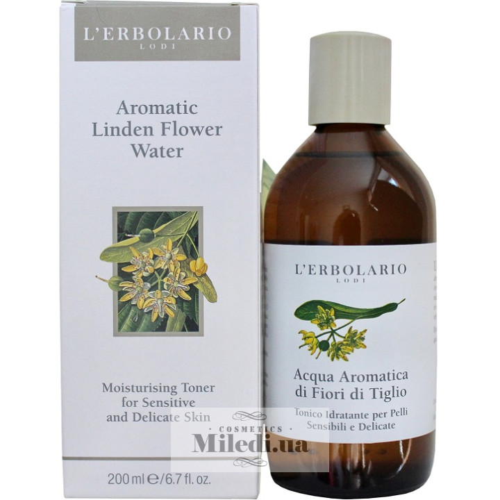 Тоник L`Erbolario Липовый цвет Acqua aromatica di fiori di Tiglio, 200 мл