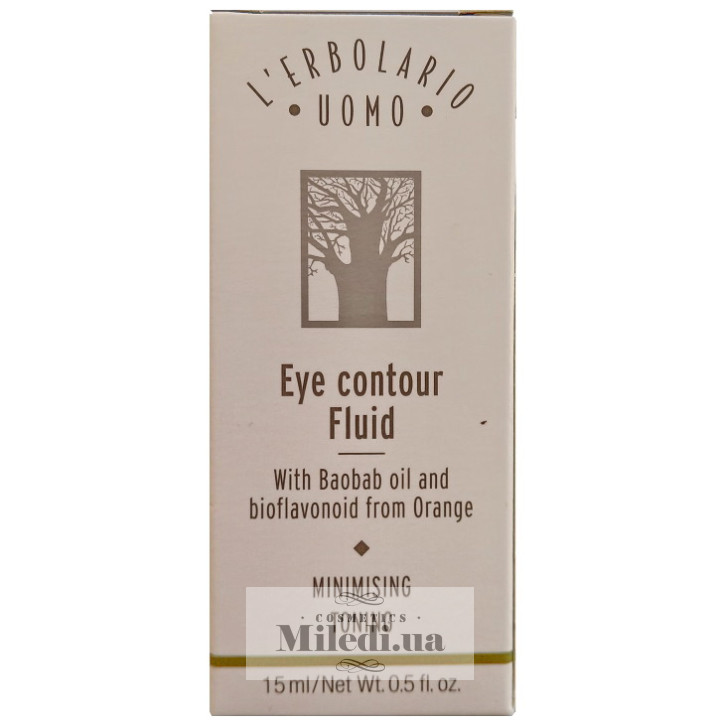 Гель для кожи вокруг глаз L`Erbolario Баобаб для мужчин, 15 мл