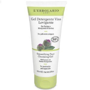Гель очищающий для комбинированной кожи с лопухом L`Erbolario Gel Detergente Viso Levigante 100 мл