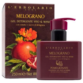 Гель очищаючий Гранат L'Erbolario Gel Detergente Viso & Mani Melograno 250 мл