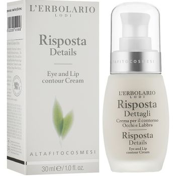 Интенсивный крем для век и губ L`Erbolario Risposta Dettagli Crema Contorno Occhi e Labbra 30 мл
