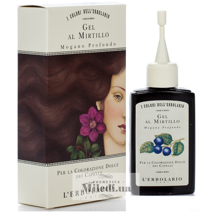 Гель для волос L`Erbolario красящий с черникой Красное дерево, 70 мл