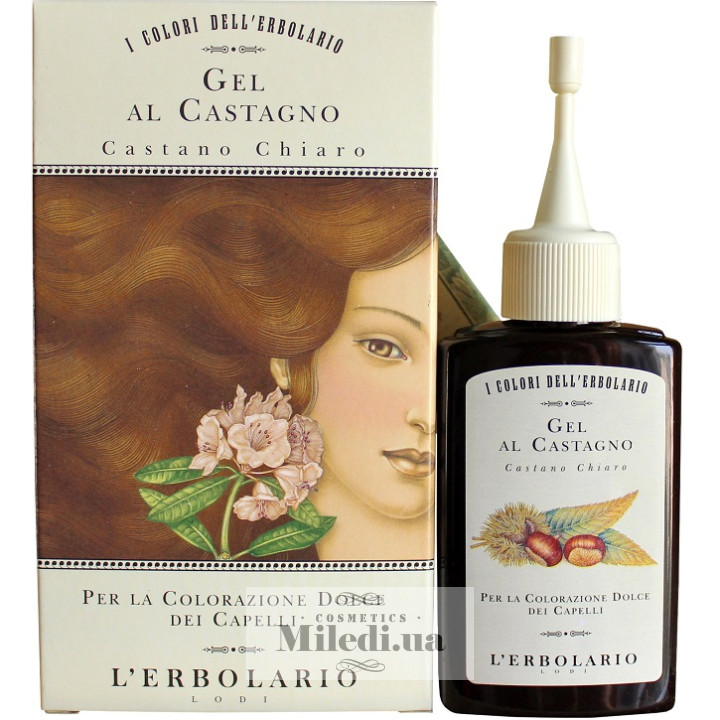 Фарбувальний гель для волосся L`Erbolario Світло-каштановий, 70 мл