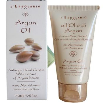 Крем для рук с маслом Аргании L`Erbolario Olio di Argan Crema Mani Antieta 75 мл