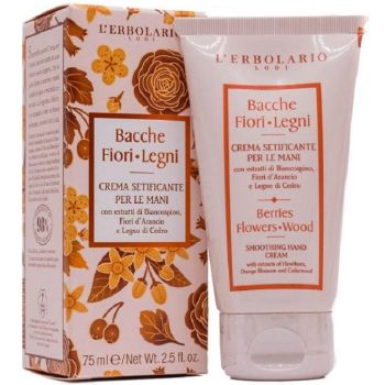 Крем для рук Сады Ломбардии L'Erbolario Crema Setificante Mani Bacche Fiori Legni 75 мл
