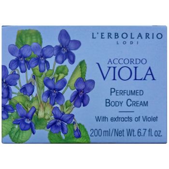 Ароматизований крем для тіла Фіалка L`Erbolario Crema Profumata per il Corpo con Estratti di Viola Accordo Viola 200 мл