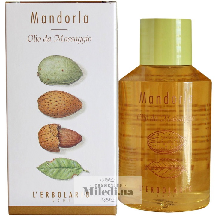 Масажне масло для тіла Мигдаль L`Erbolario Olio da Massaggio, 125 мл